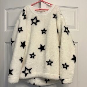 LOFT Faux Sherpa Sweatshirt, Size XS